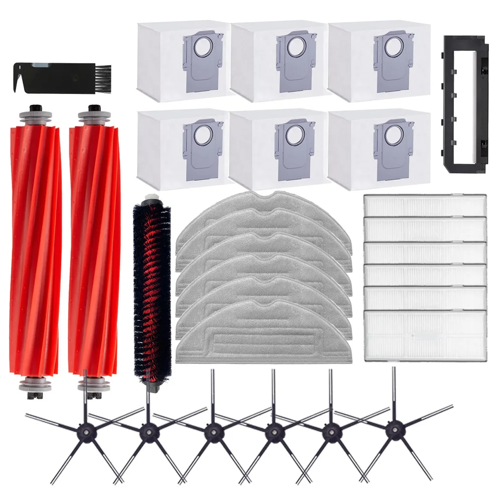 

For Roborock S7 MaxV Ultra Accessories S7 MaxV, S7 MaxV Plus T7 Plus Main Side Brush Original Mop Cloths Vacuum Cleaner Parts