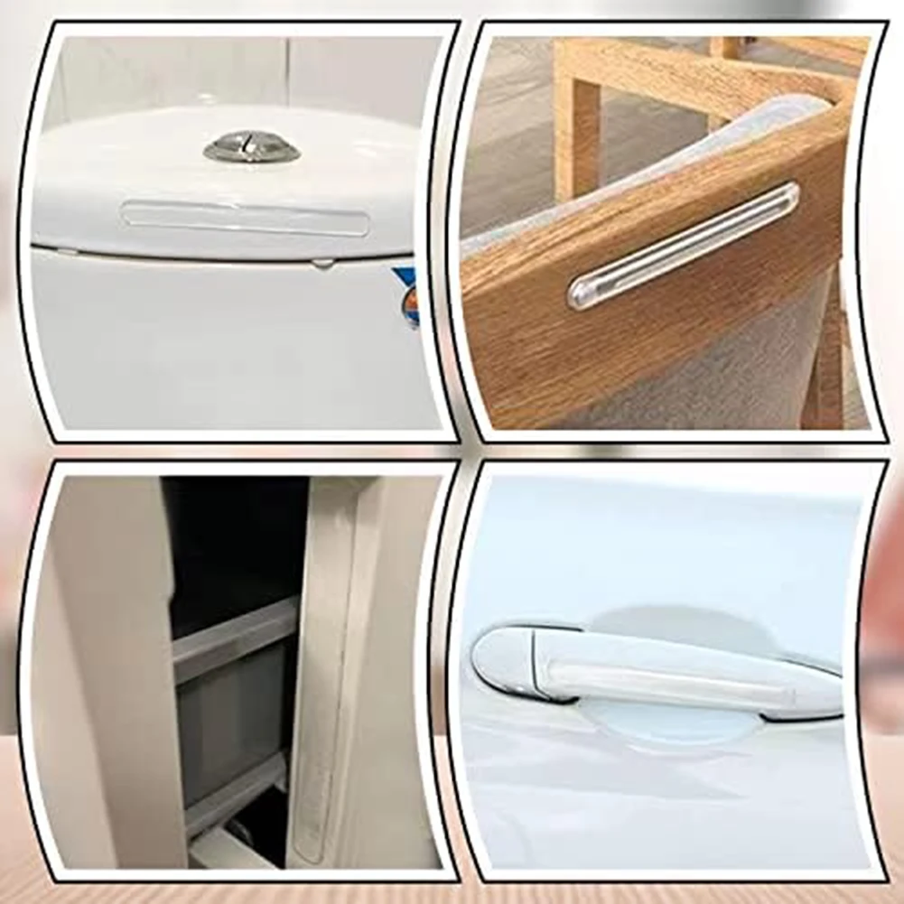 1 шт. силиконовые клейкие буферные накладки противоударная полоса для