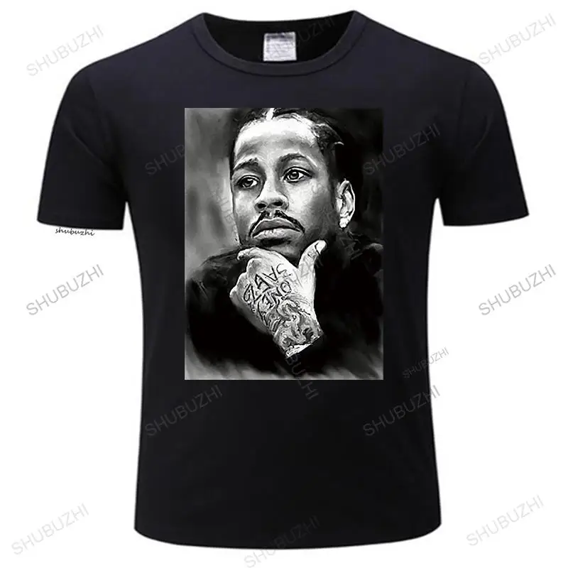 

Men T shirt Fashion Sport Eco-friendly Printed Allen Iverson Durable High Quality Tee shirts funny t-shirt novelty tshirt women