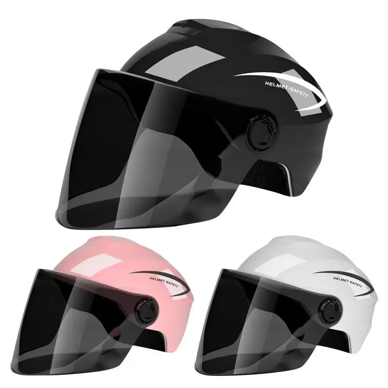 

Шлем мотоциклетный полулицевой с двойными стеклами для мужчин и женщин