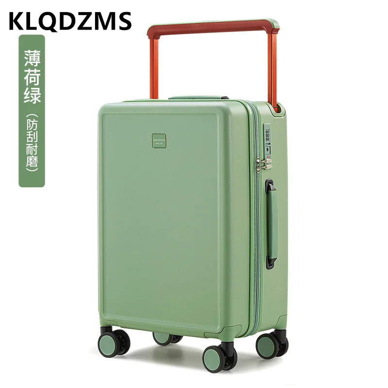 

SOLI2 KLQDZMS 20"Inch Men and Women New Aluminum Frame Trolley Luggage Silent Universal Wheel Portable Rolling S11280-S11302