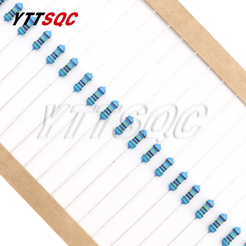 600 шт./комплект Металлические пленочные резисторы 1/4 Вт 1 к 10 300 1% Ом м