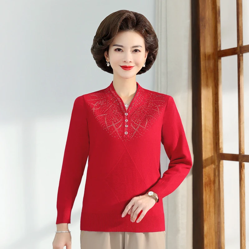 Женские осенние свитера пуловеры джемпер с V-образным вырезом популярный вязаный