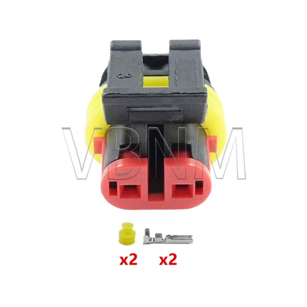 

2-контактный 282104 -1 282080 -1 Женский Мужской AMP Tyco SuperSealed Водонепроницаемый электрический автомобильный разъем для автомобиля