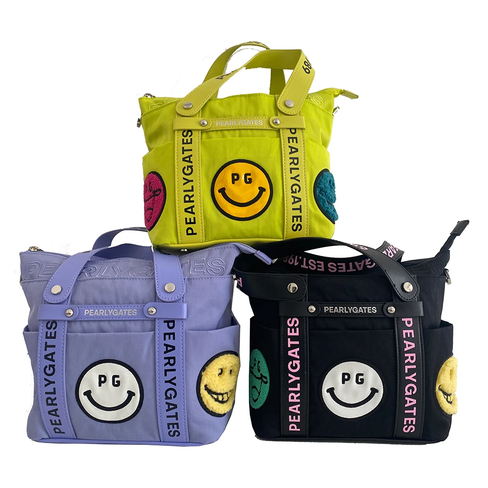 

Холщовая нейлоновая сумка для гольфа, женская сумка, трендовая сумка для путешествий с надписью Smiley-плечевым ремнем, сумка для спортзала, Новые товары Boston
