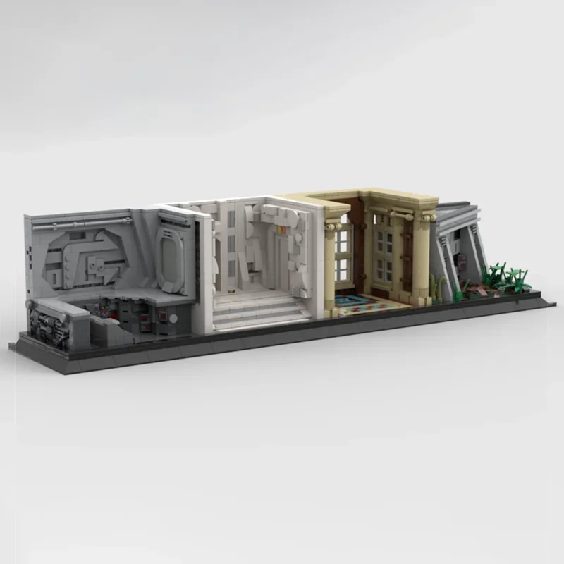 Звездная сцена фильма YcMoc Строительные блоки A Galaxys Дальний выезд Модульные