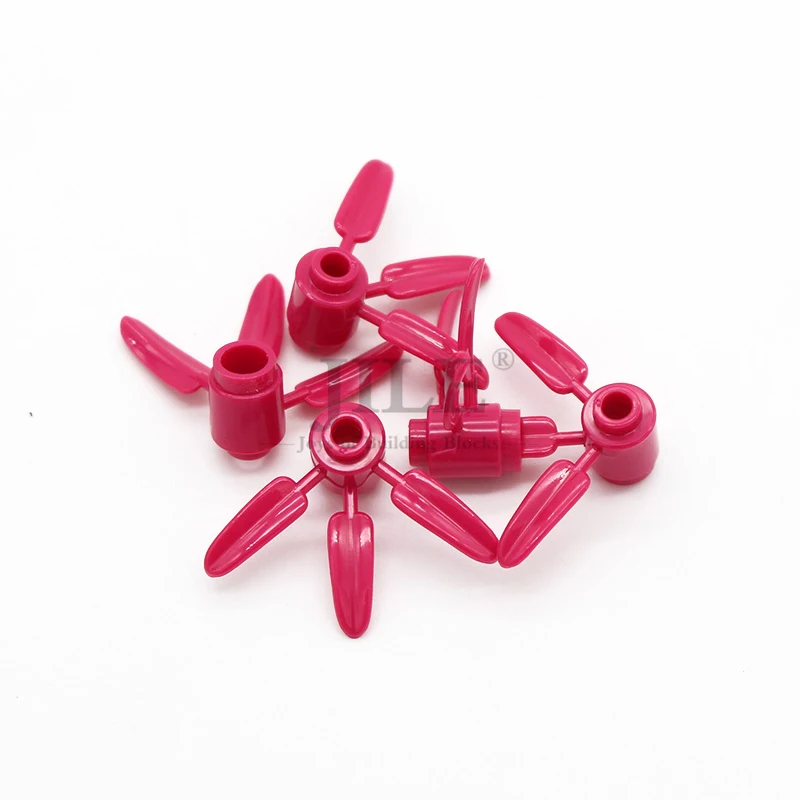 50 шт. Moc лист дерева растение круглые строительные блоки кирпичи 1x1 с 3 листьями