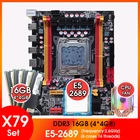 Комплект материнской платы X79 с LGA2011 Combos Xeon E5 2689, процессор 4 шт. * 4 Гб = 16 Гб памяти DDR3 REG RAM и комплект кулера ЦП