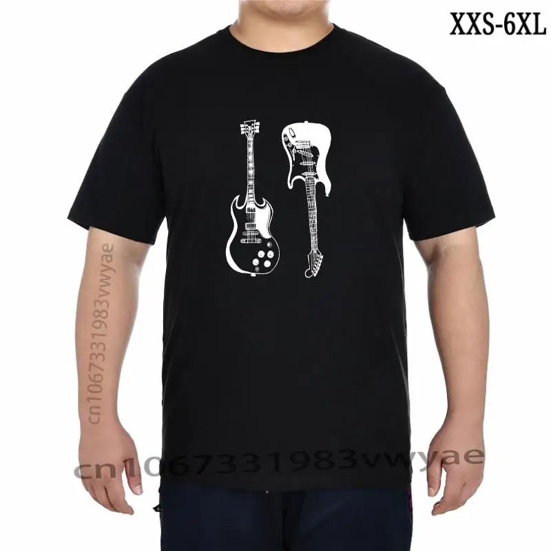 

ROCK GUITARS Adult Unisex Tee Shirt Soft Tri Rock n Roll Electric Music Guitar Screenprint Tshirt Cool Shirt men t shirt