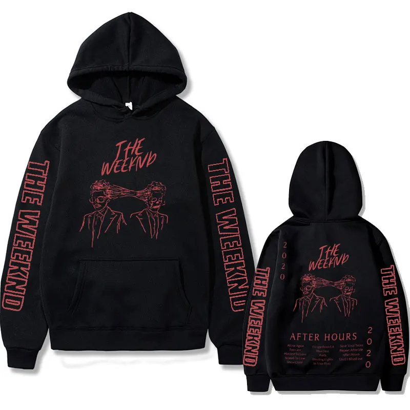 

The Weeknd After Hours Double Sided Print Hoodie Men Women Loose Hip Hop Oversized After Hours Hoodies Men's Fashion Sweatshirt