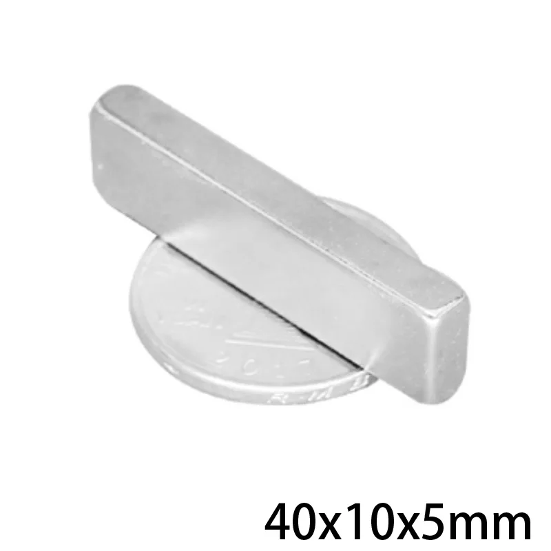 

2~20PCS 40x10x5 mm Strong Sheet Rare Earth Magnet 40mmx10mm Big Rectangular Neodymium Magnets 40x10x5mm N35 Magnetic 40*10*5 mm