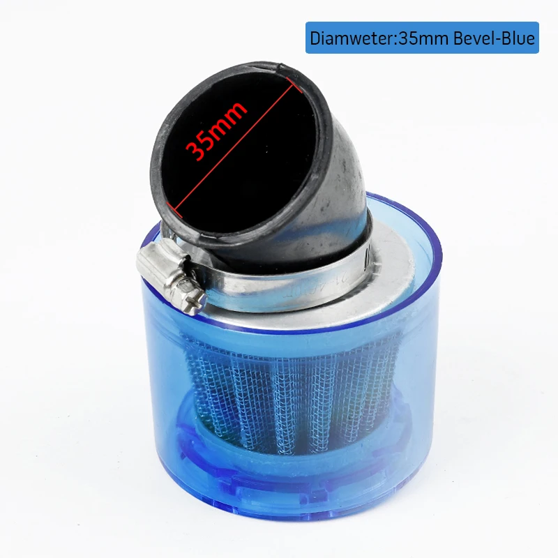 

Синий Универсальный воздушный фильтр для мотоцикла 35 мм 38 мм, очиститель для мотоцикла 50 куб. См 110 куб. См 125 куб. См 140 куб. См 250 куб. См ATV питбайка