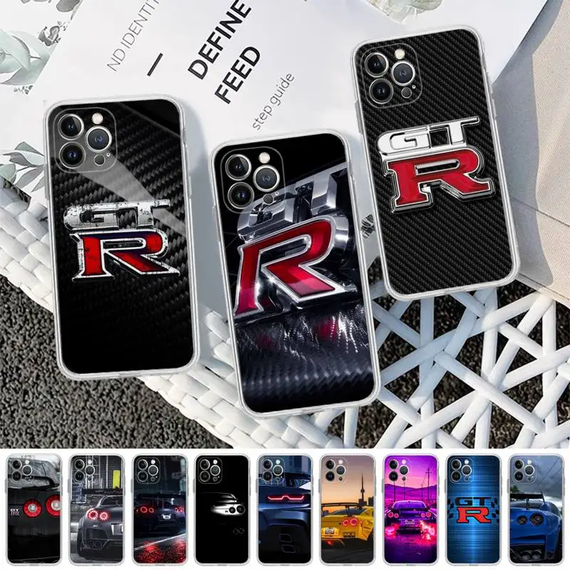 

GTR sport Car Luxury Phone Case For iPhone 14 11 12 13 Mini Pro XS Max 6 7 8 Plus X XR SE 2020 Funda