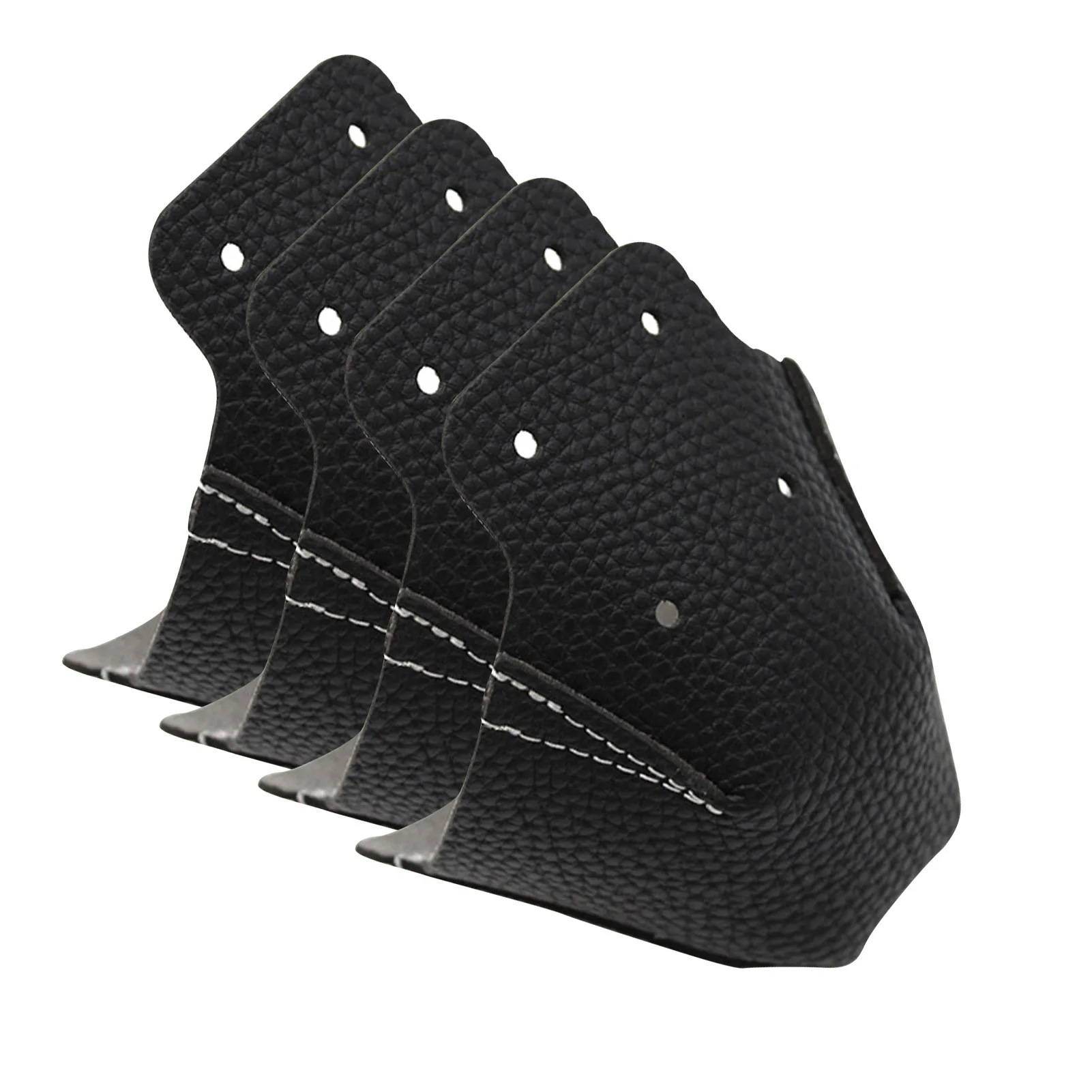 

4pcs With Holes Solid Skating Artificial Leather Easy Clean Training Indoor Outdoor Front Cover Portable Roller Skate Toe Guard