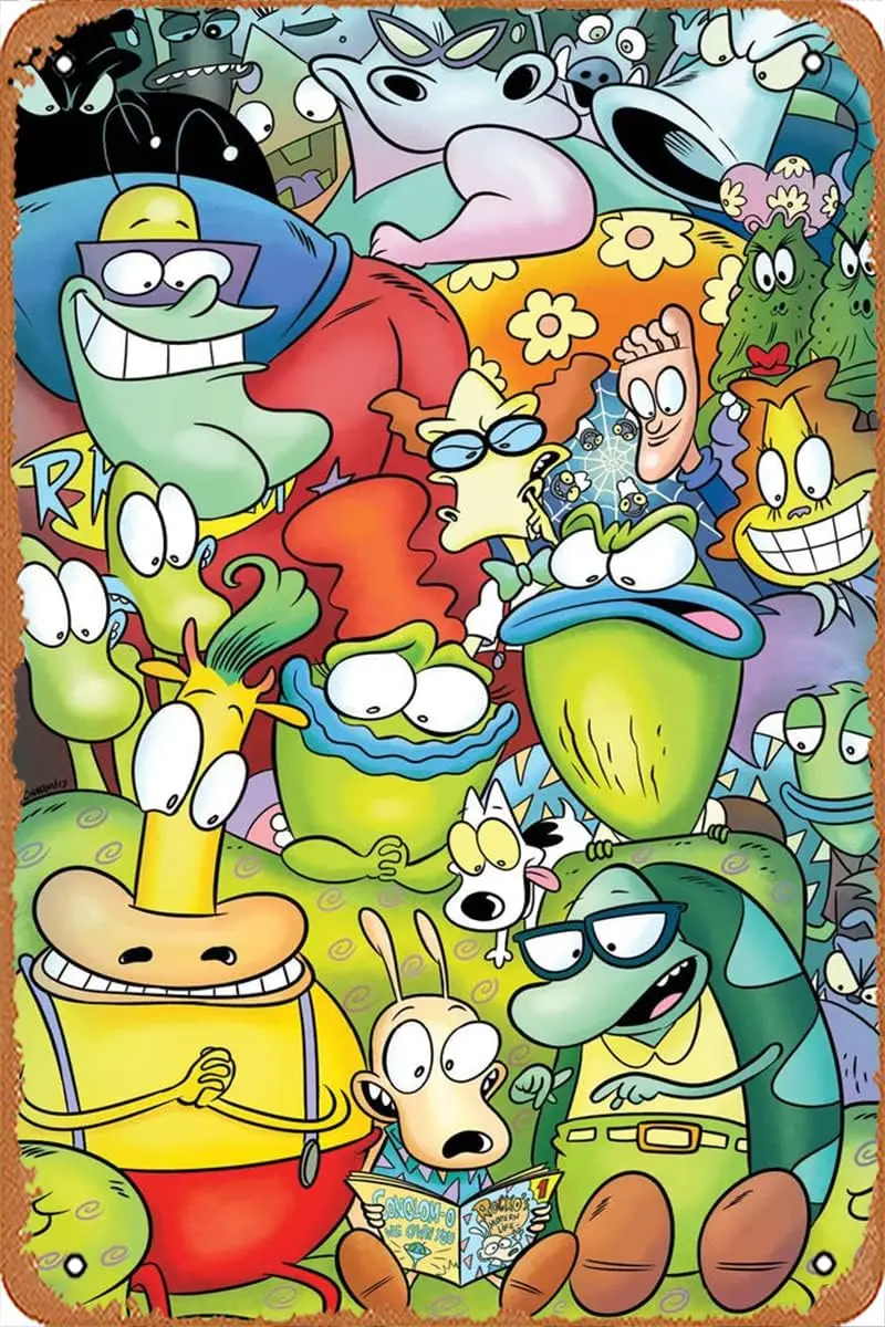 Muecddoa Retro Metal Sign - Rocko's Modern Life (Boom!) 5 Var A Comic Book NM-металлическая жестяная вывеска в