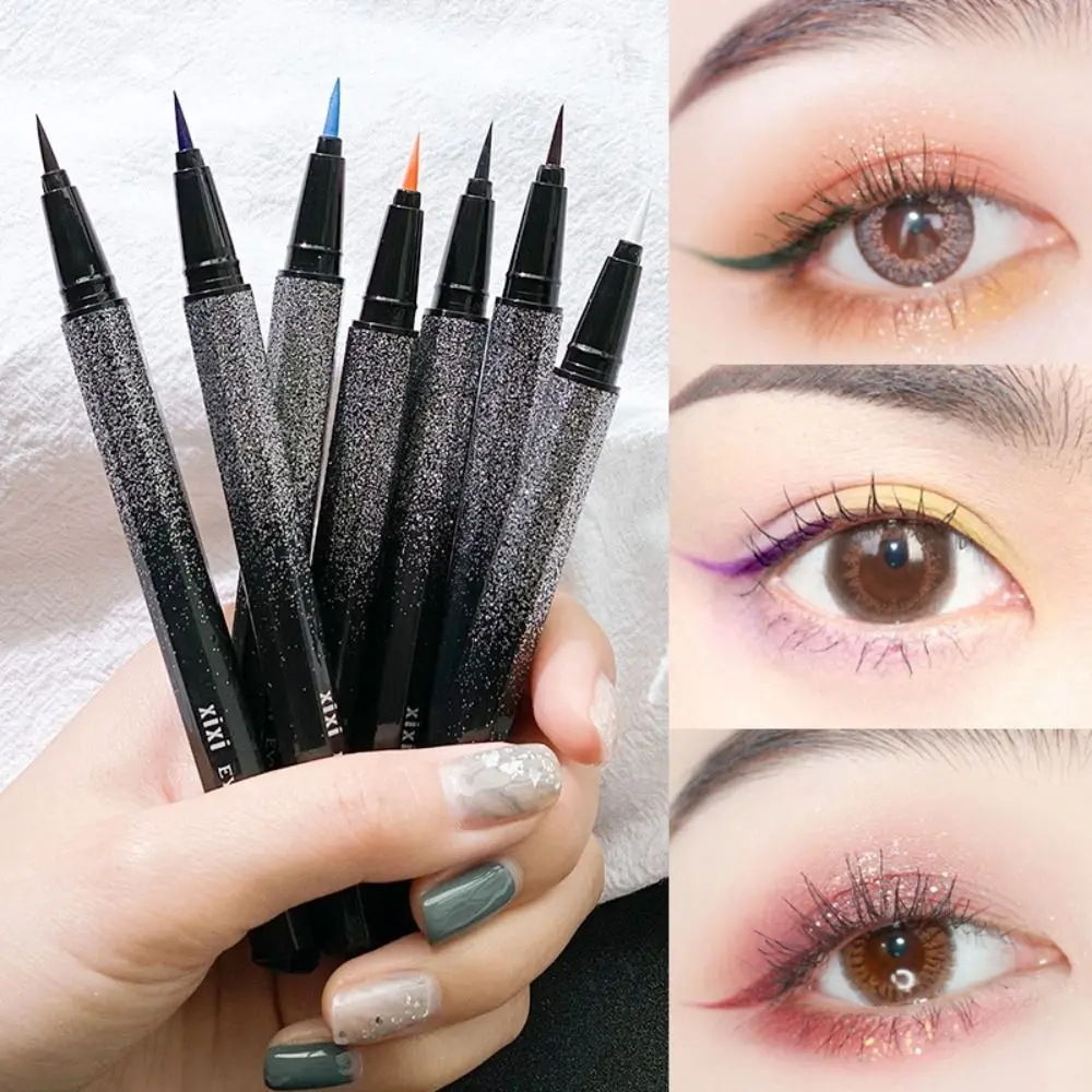 

Ultra-Fine Colored Eyeliner Waterproof Eyeliner Soft Hair Tips Long-Lasting Fast-Drying Non-Dlooming Beauty Colored Eyeliner