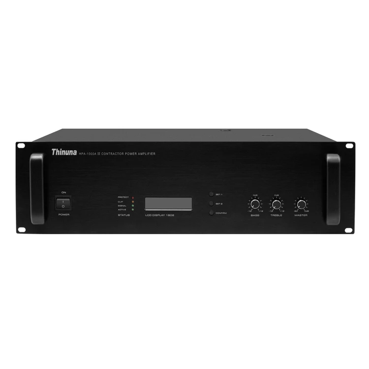 

HPA-1000A/HPA-1500A/HPA-2000A 3U high efficiency and low heating pure post-stage power amplifier