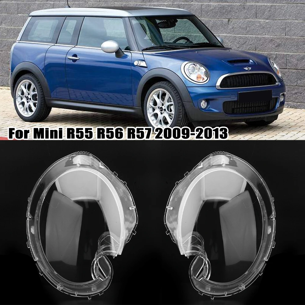 

Headlight Cover Headlamp Lens Lampshade For MINI R55 R56 R57 2009 2010 2011 2012 2013 Clear Shell Lamp Shades Car Accessories