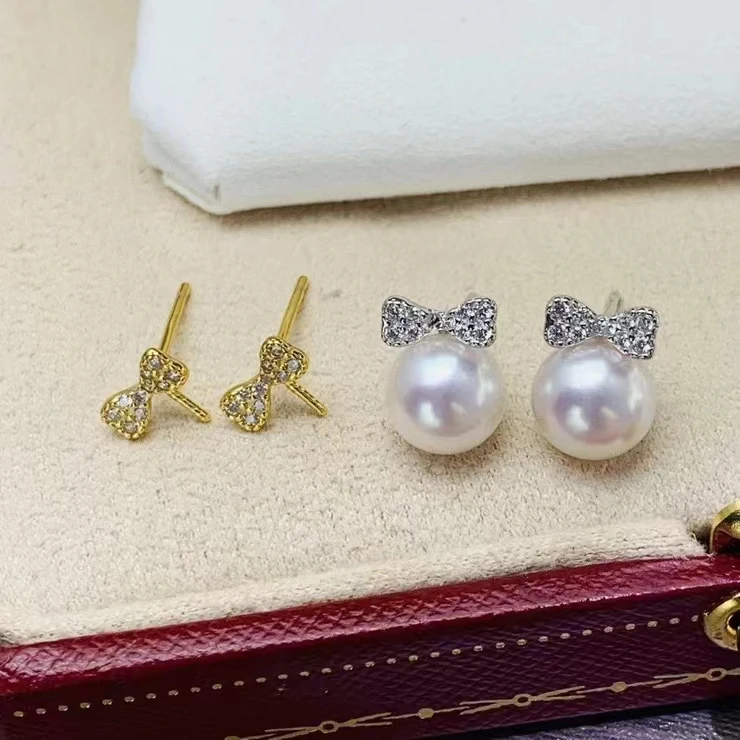 5 пар/партия детали для крепления серебряных сережек 7-8 мм