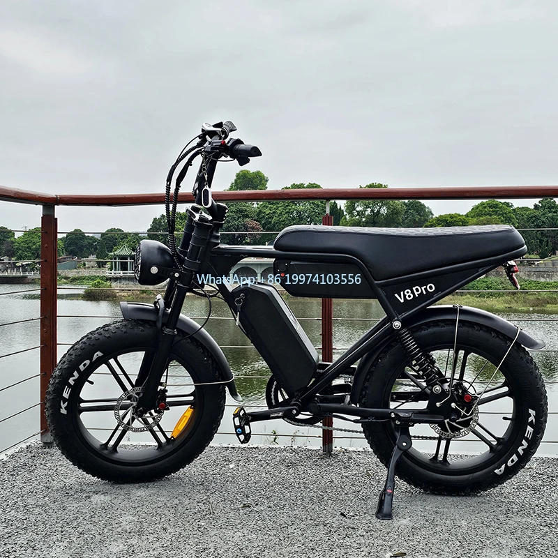 Электрический велосипед V8 Pro с толстыми шинами 250 Вт электровелосипед 48 В