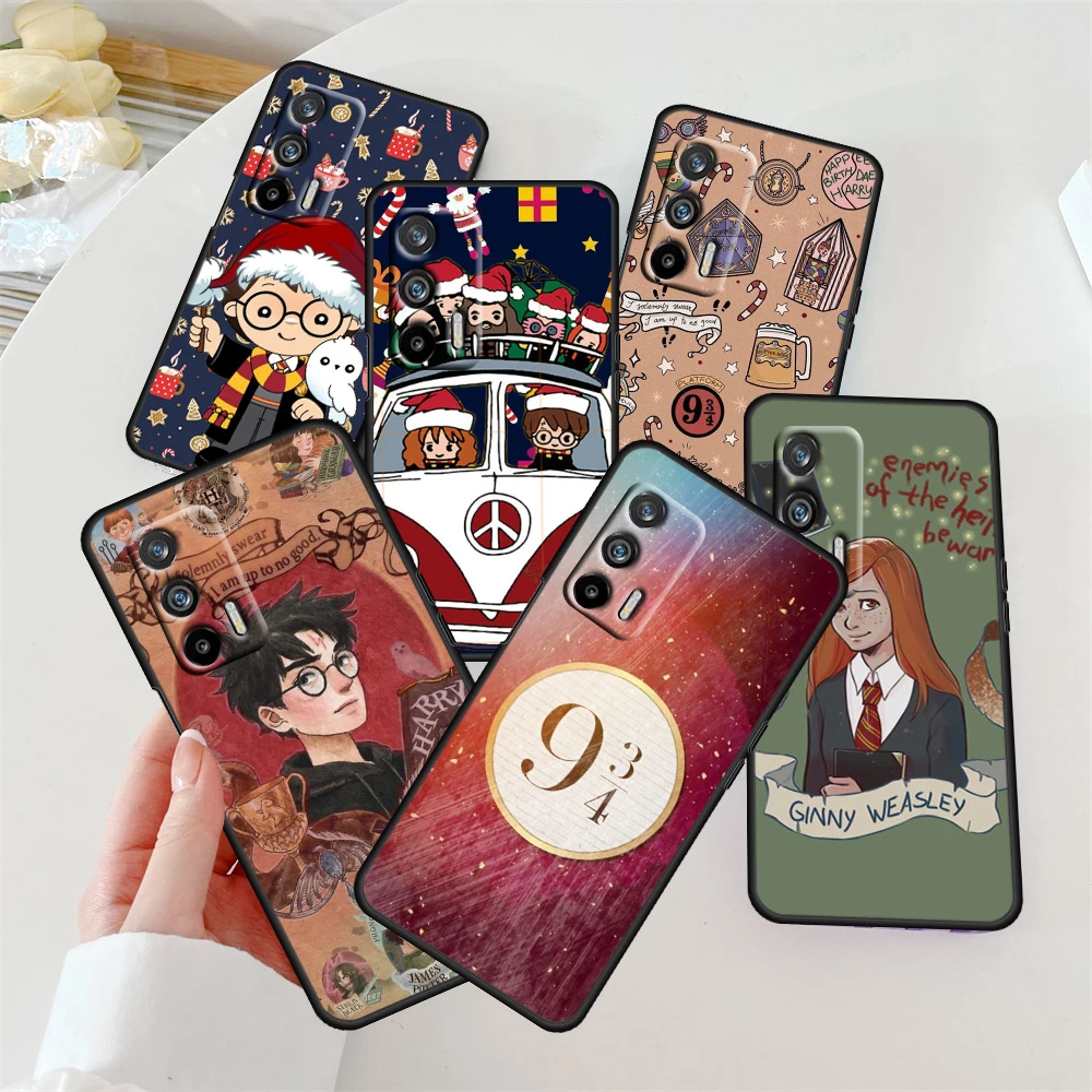 

Handsome P-potters For OPPO Find X6 F21 PRO X5 X3 X2 Reno 9 8 7 Pro SE 6Lite Neo 4G 5G Silicone Soft Black Phone Case