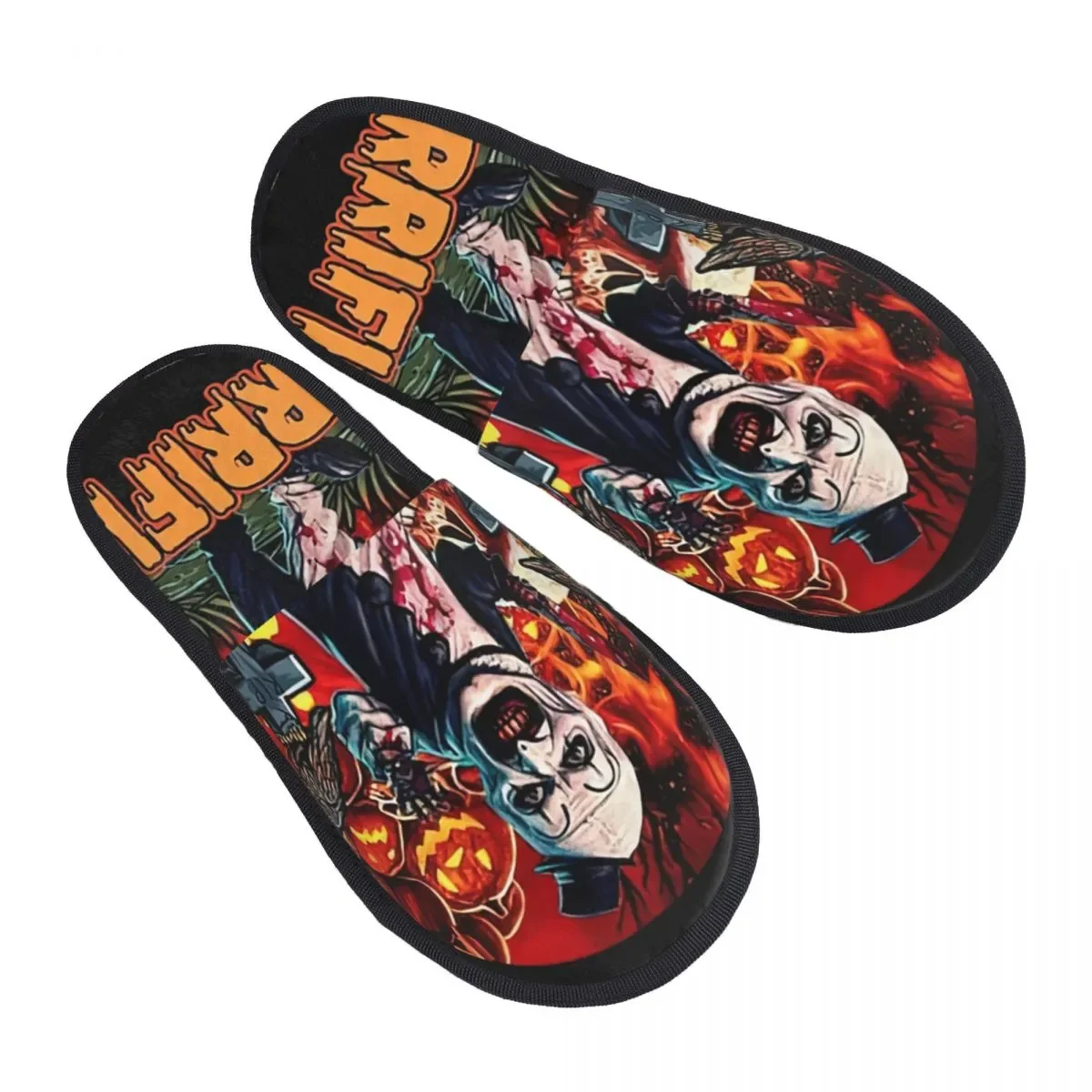 

Halloween Horror Movie Terrifiers Comfy Scuff With Memory Foam Slippers Women Hotel House Shoes