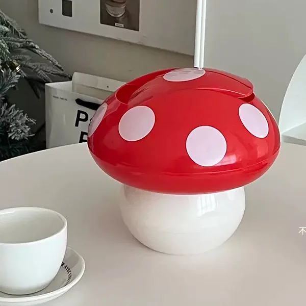 Настольная мини-корзина для мусора в форме гриба милая креативная маленькая