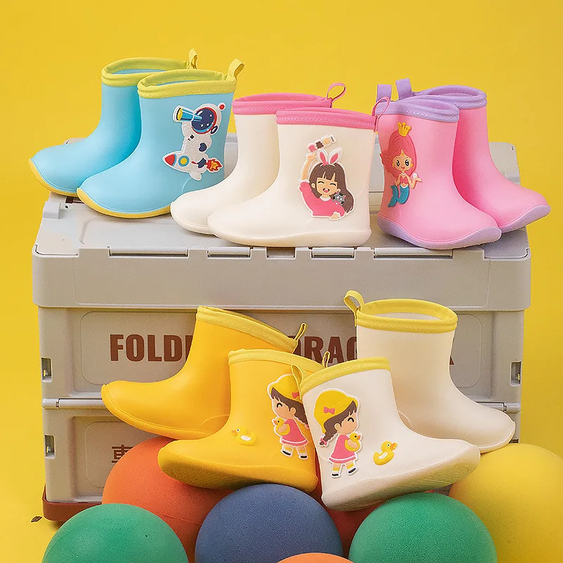 JY PVC Pattern Children's Cute  rain Boots Waterproof & non-slip RainShoes 8Sizes  2-8Years ALYJ