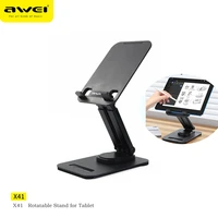 awei x41 tablet holder for ipad mobile phone desktop phone stand adjustable desk bracket smartphone stand