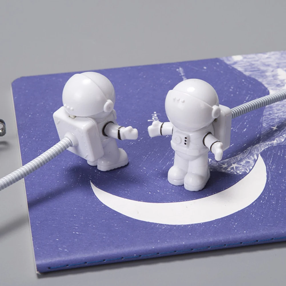 

Светодиодные лампы для чтения для ноутбука, ночник с USB для космонавта, портативный странный ночник для астронавта