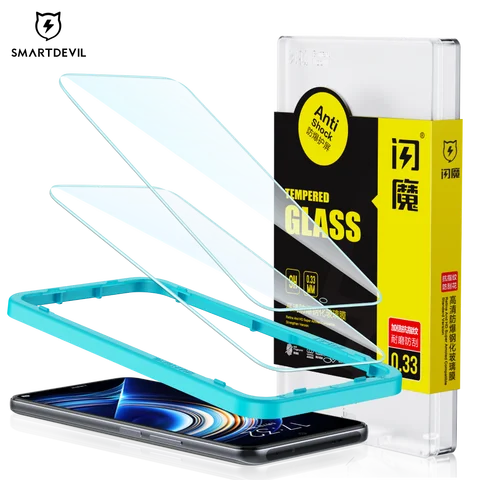 Protector de Pantalla Inteligente de Vidrio Templado SmartDevil para Xiaomi Redmi Pro Juego para Redmi Vidrio HD con Protección de Luz Azul K70 K60 K50 K40S K40 K30