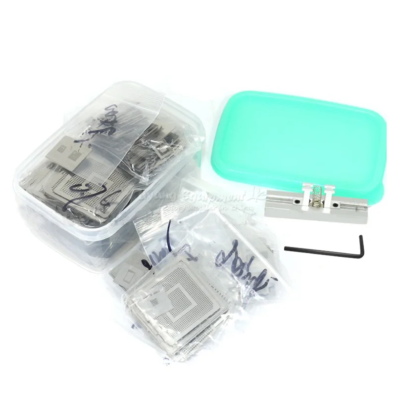 

Реболлинг bga с прямым нагревом, набор трафаретов для ремонтной станции, полный комплект моделей, 810 шт.