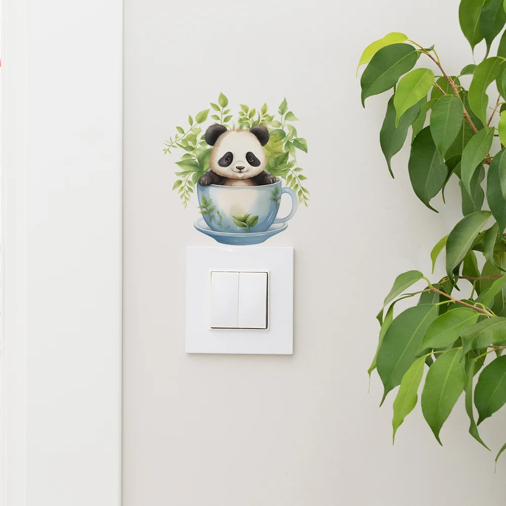 

Настенная наклейка Панда с чашкой чая HonC