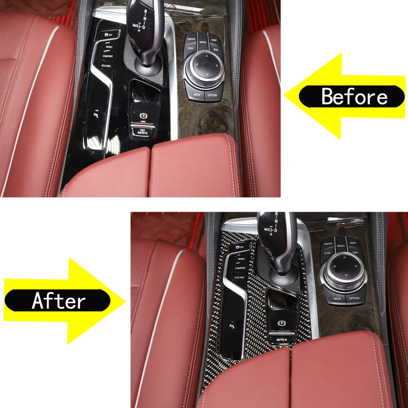 Для 2018-2022 BMW 5 серии G30 мягкое углеродное волокно Стайлинг автомобиля центр