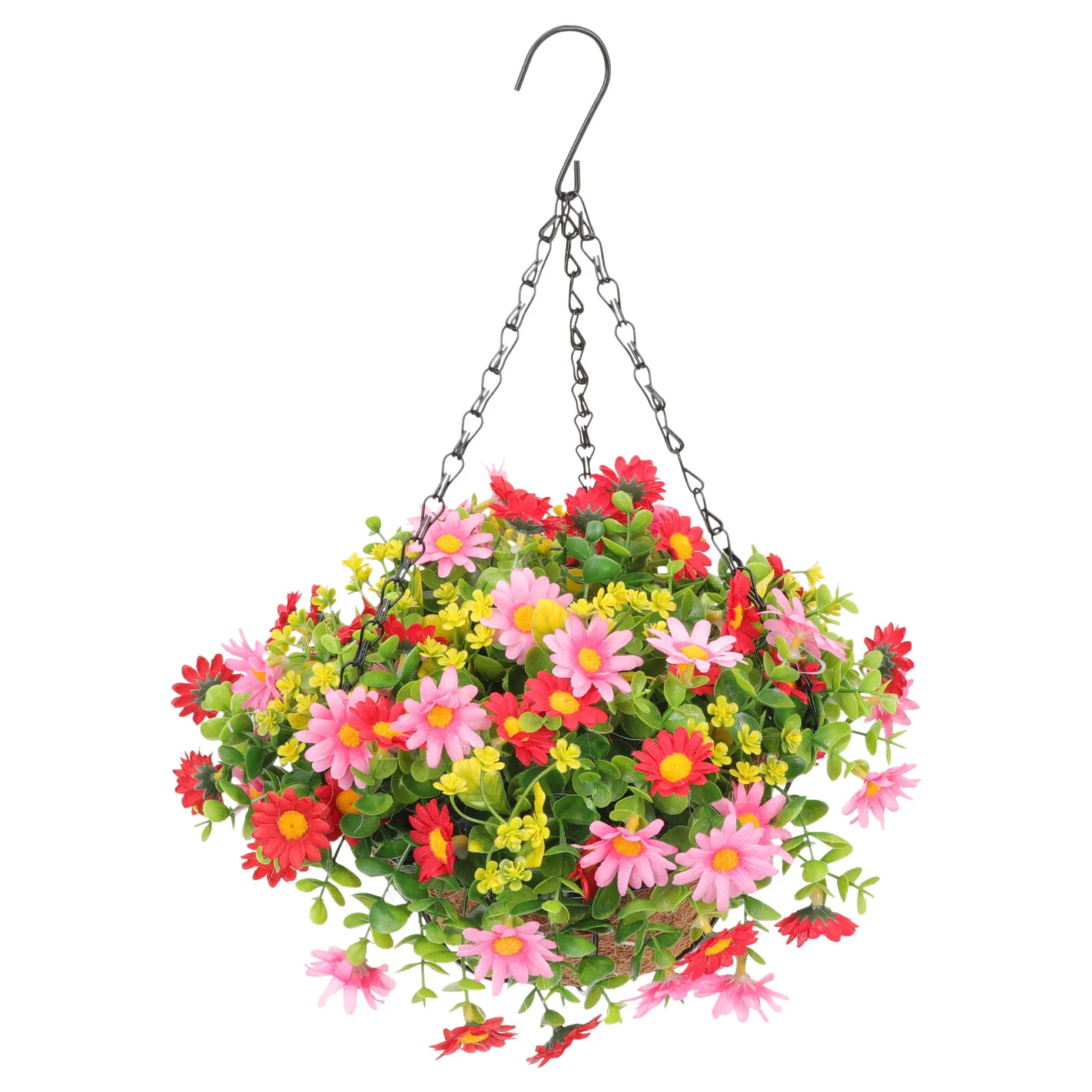 

Hanging Basket Garland Artificial Flowers Decorative Pendant Baskets Garden Fake Pot Hanger Summer Outdoor
