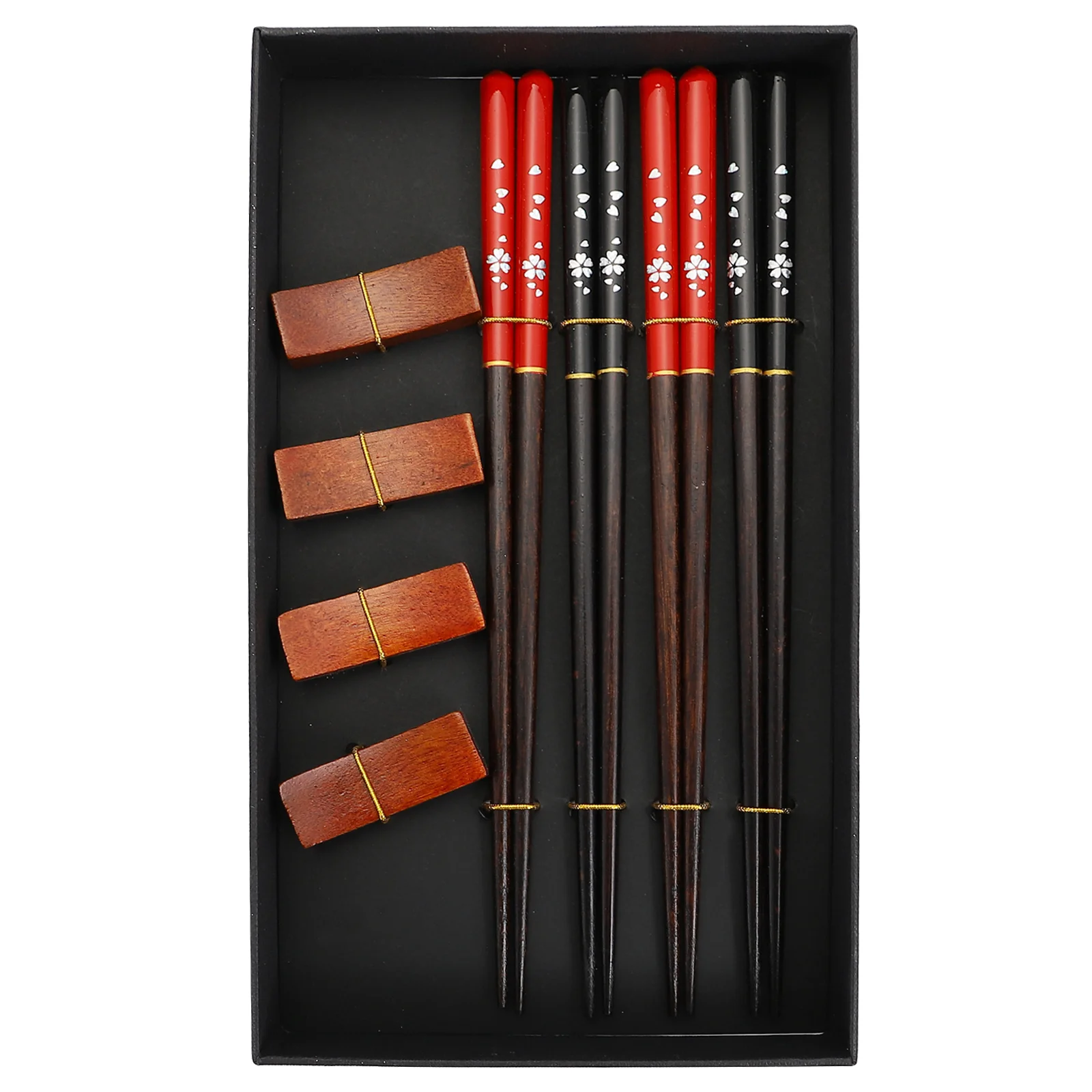 

Wooden Chopsticks Rest Japanese Gifts Holder Hot Pot Portable Tableware Case Child