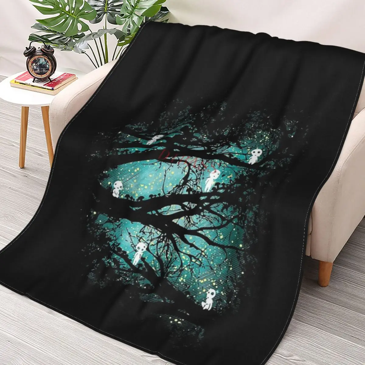 

Tree Spirits 3D Printed Flannel Throw Blanket