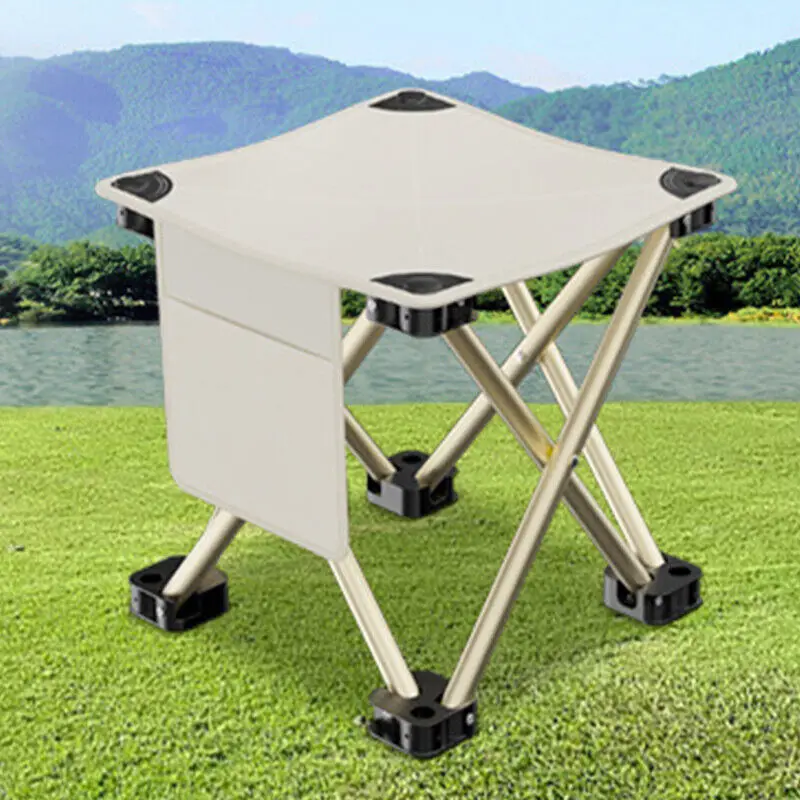 

Folding Small Stool Fishing Chair Picnic Camping Chair Foldable Aluminium Cloth Outdoor Portable Easy Carry Outdoor Furniture