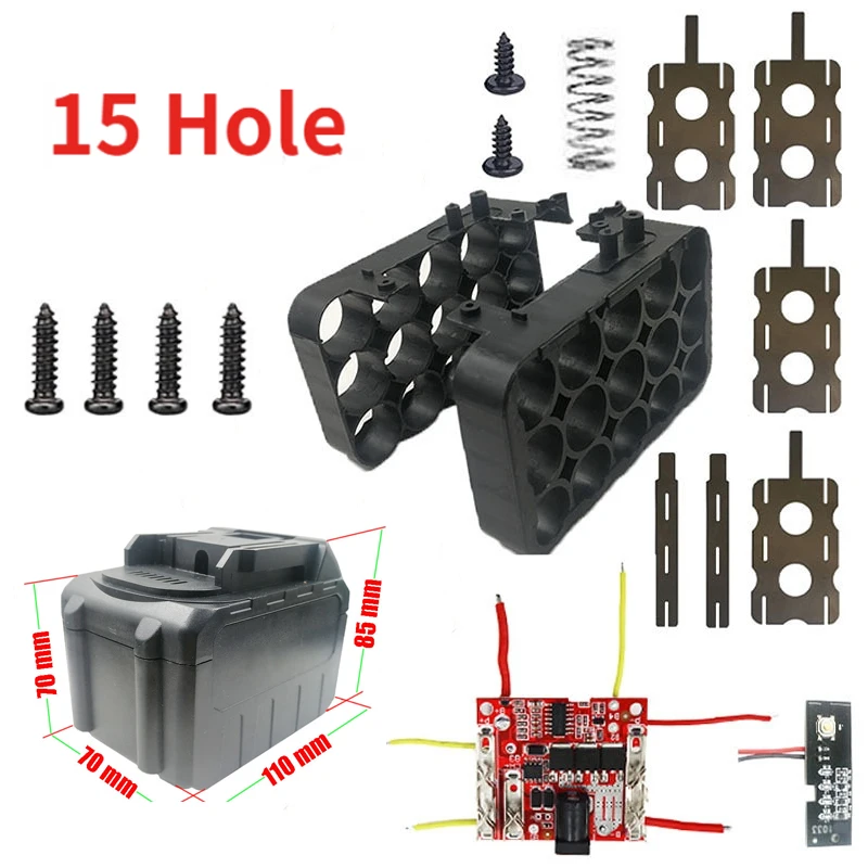 

Li-ion Battery Plastic Case Charging Protection Circuit Board PCB for Makita Lomvum Zhipu Hongsong Jingmi 18V Lithium Battery