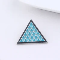 detroit become human brooch badge pin under the legend triangle bevel metal badge brooch for women men lapel cuff jewelry