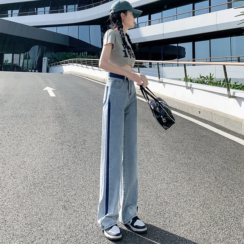 

Новинка, модные женские винтажные джинсы с прямыми рукавами и завышенной талией, брюки Aggy Y2k, брюки-карго, женские джинсы