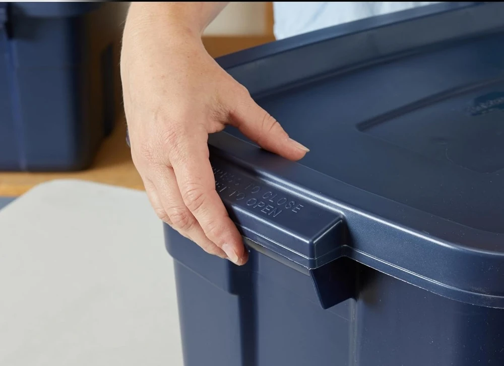 Rubbermaid neck️ сумки для хранения 14 галлонов прочные штабелируемые контейнеры