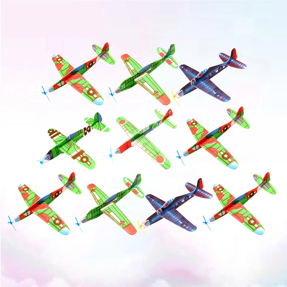 

20PCS Aerobatic Plane Glider Airplane Throwing Aircraft Flying Toy DIY Handmade Small Airplane Toys for Outdoor Sports Kids