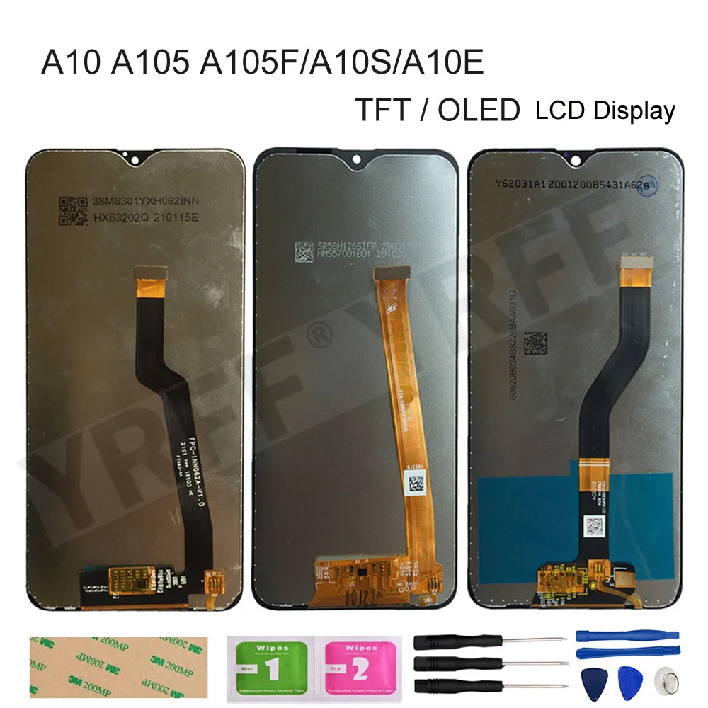 

For Samsung Galaxy A10 A10s A10e A105 A105F LCD Display With Touch Screen Digitizer Assembly Repair Parts OLED TFT Good Quality