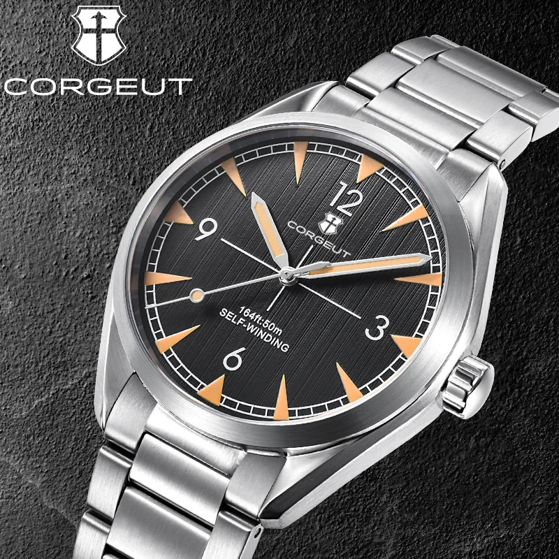 Механические наручные часы с сапфировым стеклом