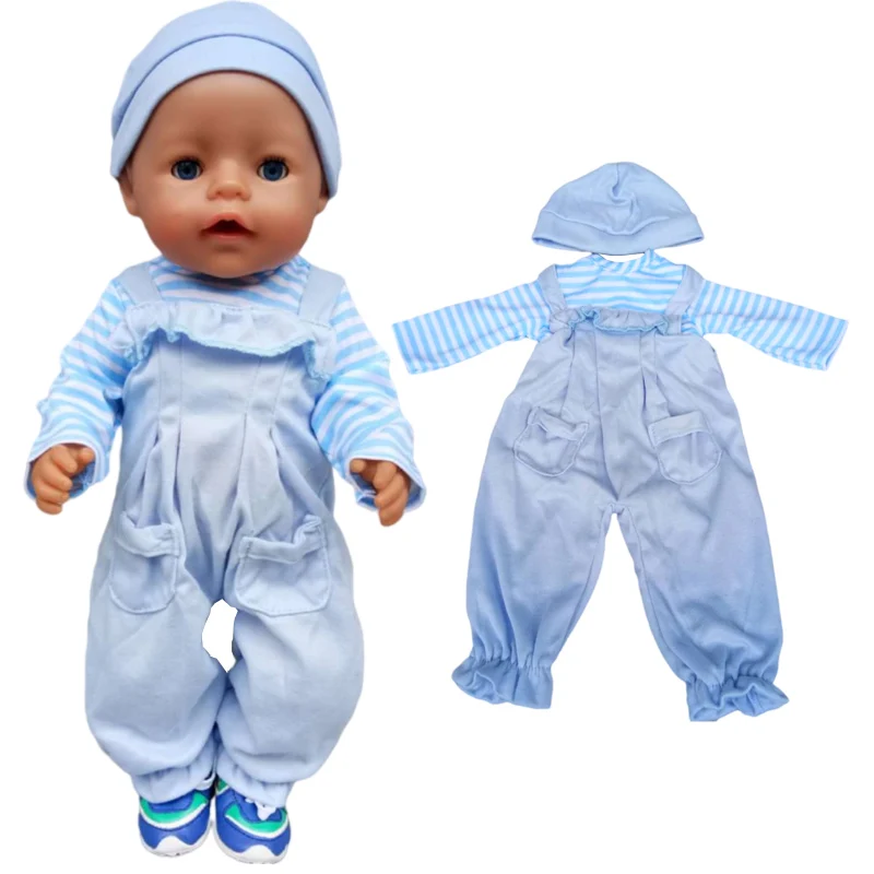 

17" Baby Doll pajamas for 43cm doll clothes children girl toys doll outfit