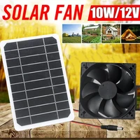 solar exhaust fan air extractor 10w for pet chicken house bathroom greenhouse tree house solar panel ventilation equipmen