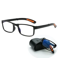 new folding reading glasses anti blue light men women portable spectacles eyewear tr glasses diopter 1 0 to 4 0 with box