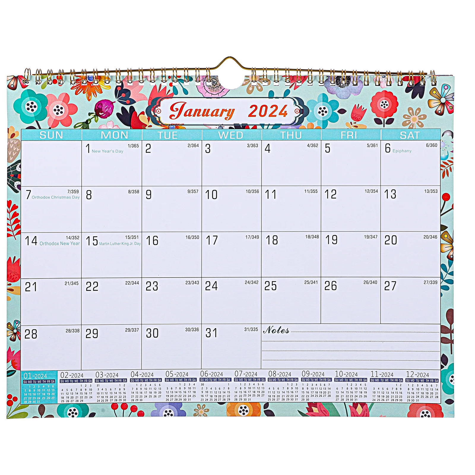 

2024 Calendar Countdown Daily Use Block Calendar For Desk Room Hanging English 2023-2024