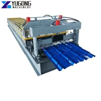Corrugated Steel Sheet Metal Roof Wall Panel Roll Former Glazed Tiles Roll Forming Machine Roofing Sheet Making Machine